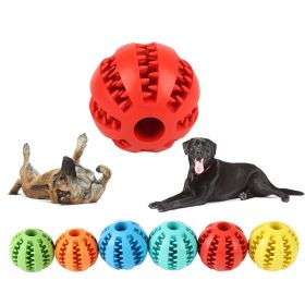 Dog Squeaky Ball Toy; Pet Chew Toy For Dog; Tooth Cleaning Ball Bite Resistant Pet Supplies (Color: sky blue, size: 2.0Inch)