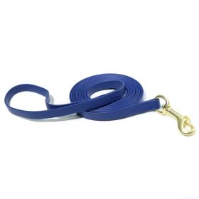 Solid Color Waterproof PVC Dog Leash, Wear-Resistant Stain-Resistant, Multiple Colors Available, for Small & Medium Dogs (Color: Navy Blue, size: S)