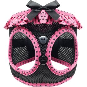 Hot Pink and Black Polka Dot Ruffle (Option: 2X-Large)