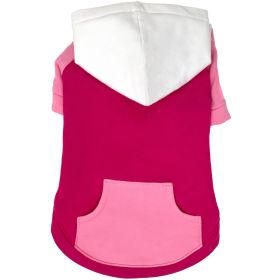 Color-Block Flex Fit Hoodie - Pink on Pink (Option: Large)