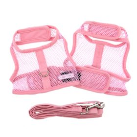 Cool Mesh Dog Harness - Solid Pink (Option: Large)