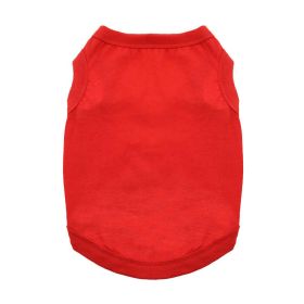 100% Cotton Dog Tanks - Flame Scarlet Red (Option: Medium)