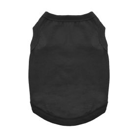 100% Cotton Dog Tanks - Jet Black (Option: 3X-Large)