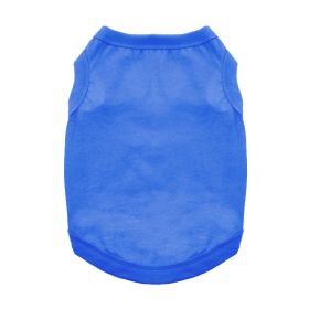 100% Cotton Dog Tanks - Nautical Blue (Option: Small)