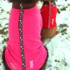 Highline Fleece Coat-Pink and Brown With Polka Dots *LC=Large Chest