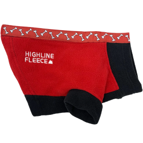 Highline Fleece Coat-Red and Black With Rolling Bones*LC=Large Chest (Option: Size 28)